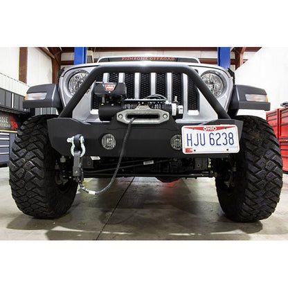 FISHBONE OFFROAD | 18-C Wrangler/20-C Gladiator Mako Front Bumper Black Textured Powder Coat Steel | FB22090