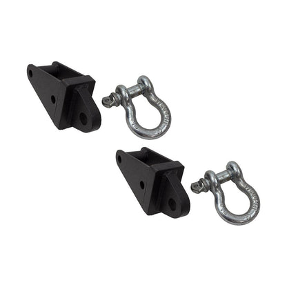 FISHBONE OFFROAD | 07-18 Wrangler Rear D-Ring Frame Mounts Black Powder Coat Steel | FB22136