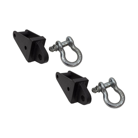 FISHBONE OFFROAD | 07-18 Wrangler Rear D-Ring Frame Mounts Black Powder Coat Steel | FB22136