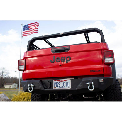 FISHBONE OFFROAD | 20-C Gladiator Mako Rear Bumper Black Textured Powder Coat Steel | FB22149