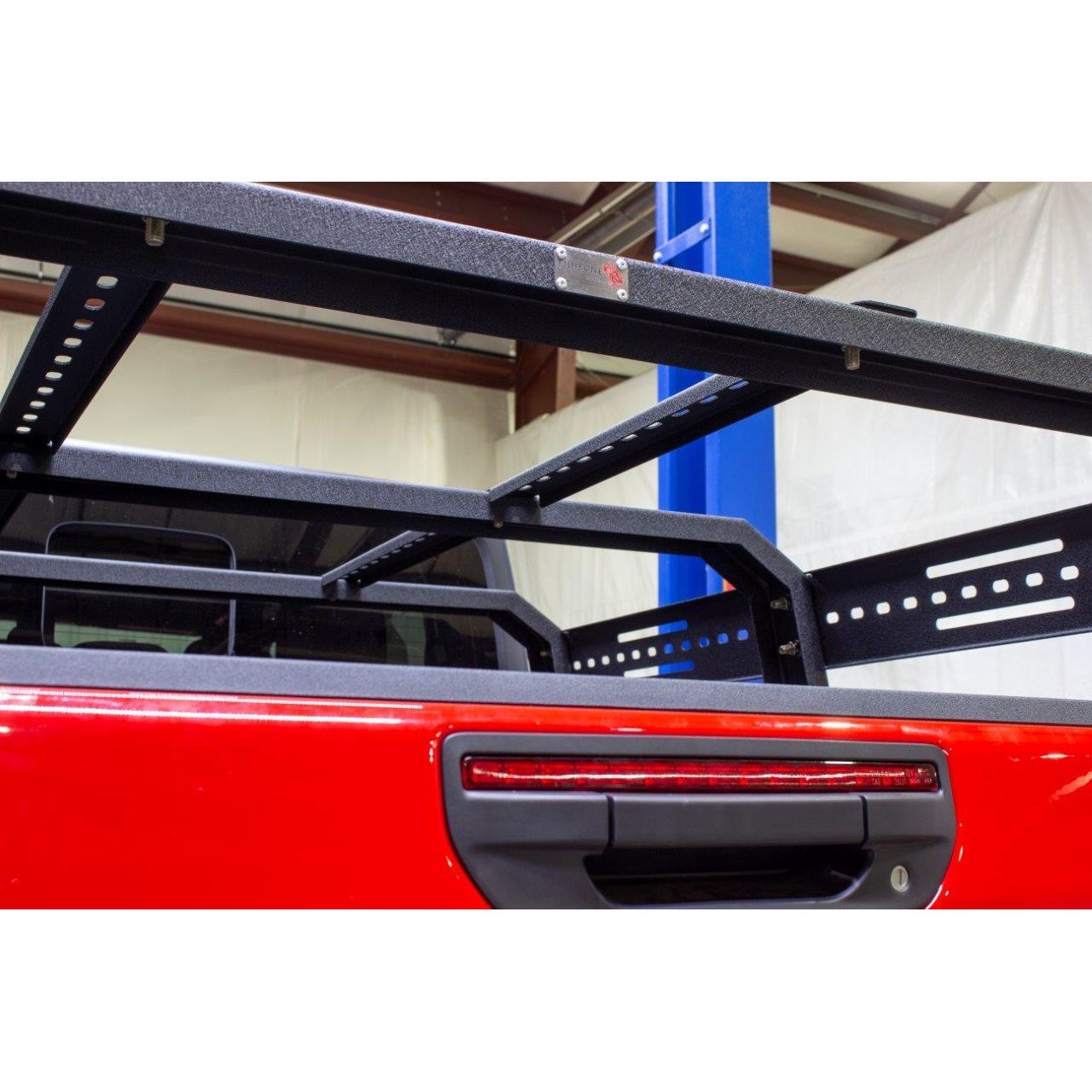 FISHBONE OFFROAD | 20-C Gladiator Half Height Tackle Bed Rack Black Textured Powder Coat 10 Gauge Steel | FB22150