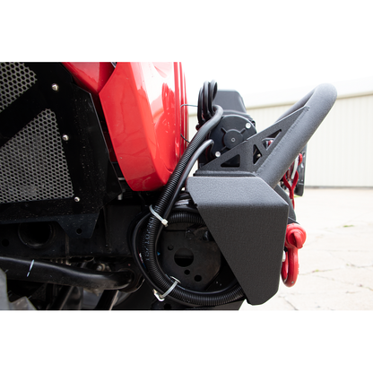 FISHBONE OFFROAD | 18-C Wrangler/20-C Gladiator Front Stubby Wicnch Bumper Black Textured Powder Coat Steel | FB22178
