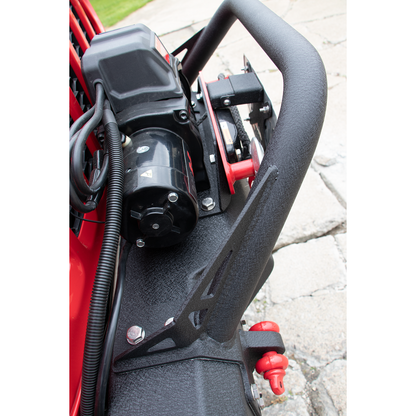 FISHBONE OFFROAD | 18-C Wrangler/20-C Gladiator Front Stubby Wicnch Bumper Black Textured Powder Coat Steel | FB22178