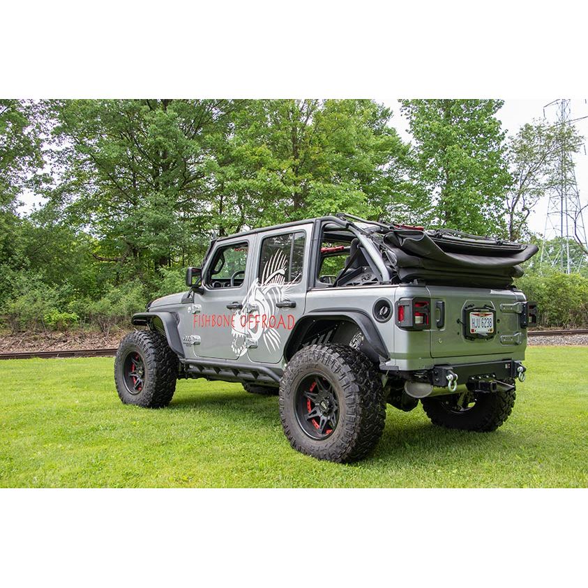 FISHBONE OFFROAD | 18-C Wrangler Rear Bumper Delete Black Powder Coat Steel | FB22179