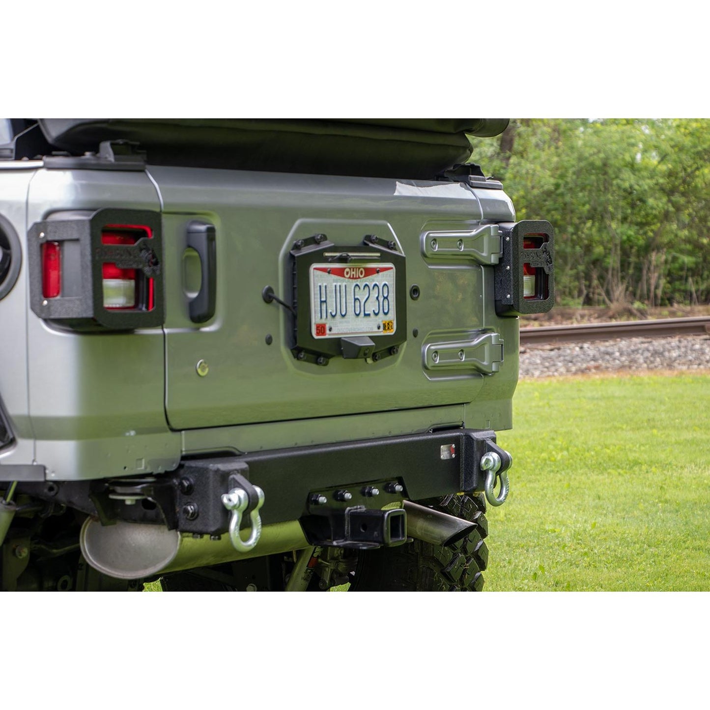 FISHBONE OFFROAD | 18-C Wrangler Rear Bumper Delete Black Powder Coat Steel | FB22179