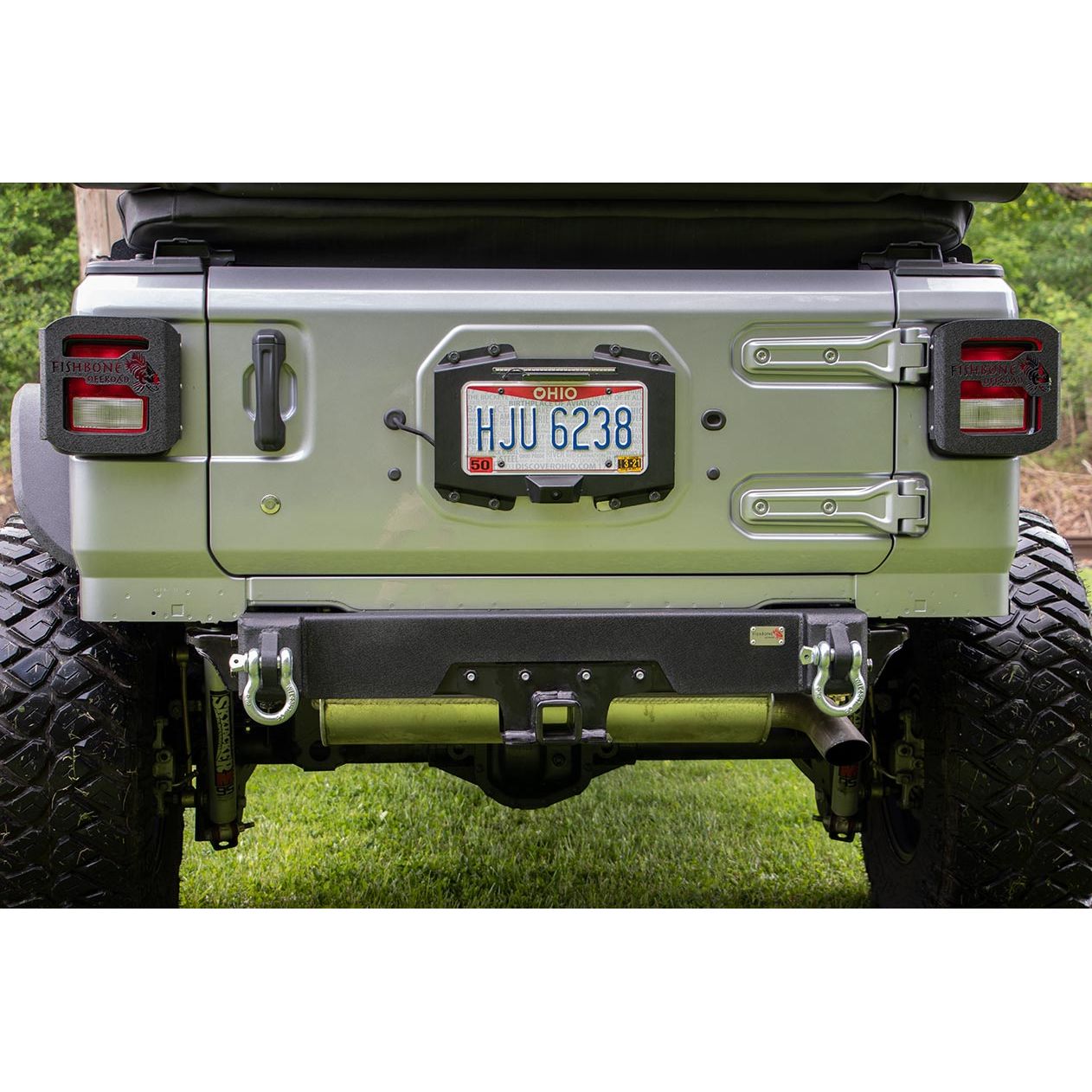 FISHBONE OFFROAD | 18-C Wrangler Rear Bumper Delete Black Powder Coat Steel | FB22179
