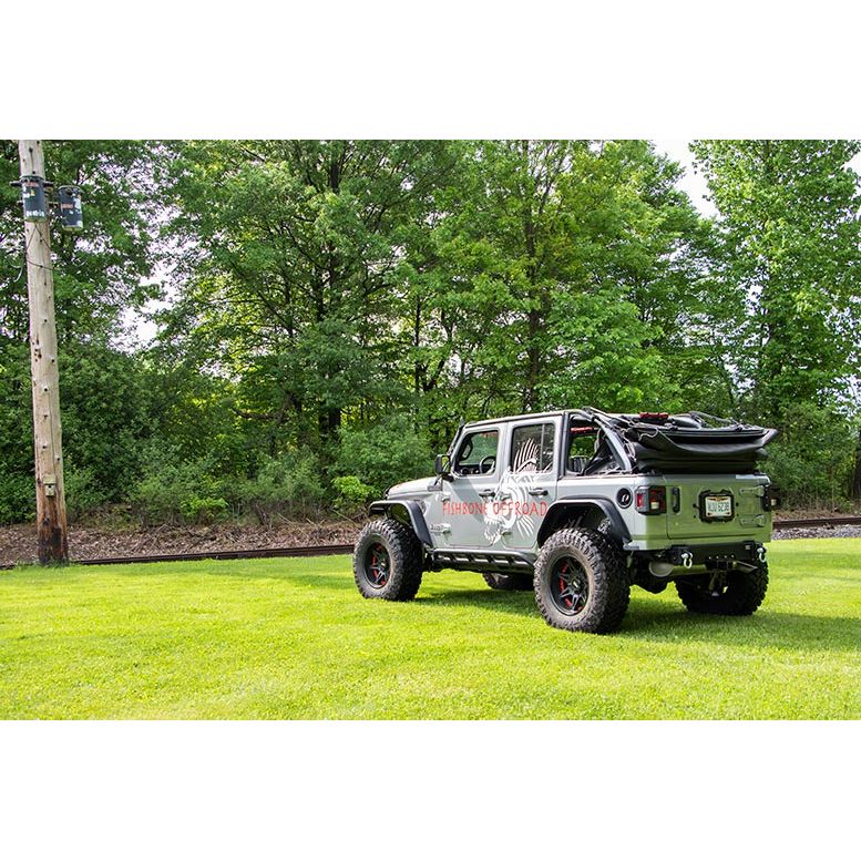 FISHBONE OFFROAD | 18-C Wrangler Rear Bumper Delete Black Powder Coat Steel | FB22179