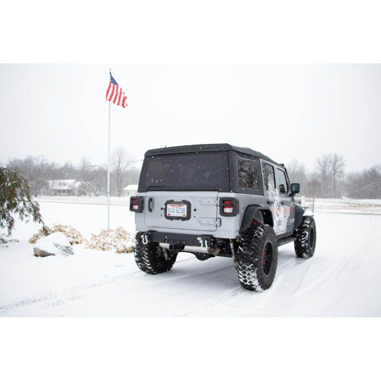 FISHBONE OFFROAD | 18-C Wrangler Rear Bumper Delete Black Powder Coat Steel | FB22179