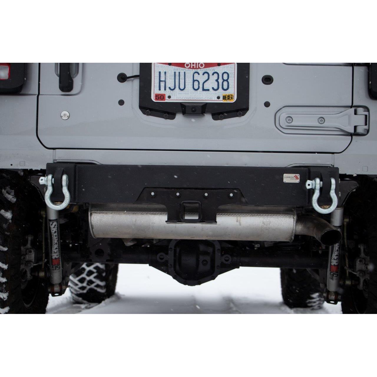 FISHBONE OFFROAD | 18-C Wrangler Rear Bumper Delete Black Powder Coat Steel | FB22179
