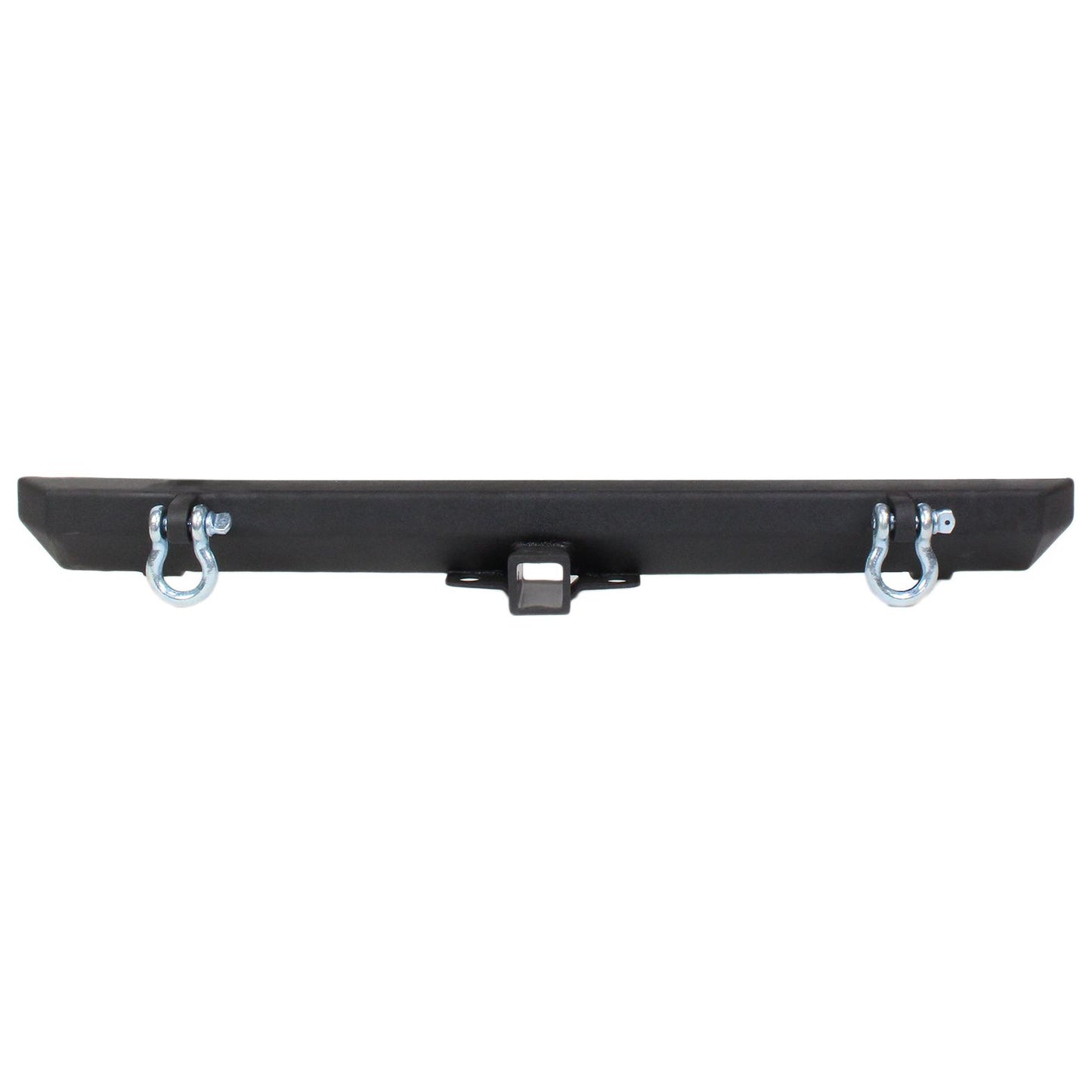 FISHBONE OFFROAD | 87-06 Wrangler Rear Bumper With 2In Receiver Black Textured 2 Stage Powder Coat Steel | FB22217