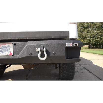 FISHBONE OFFROAD | 09-14 F150 Bolt On Rear Step Bumper 2-Stage Black Powder Coated Plate Steel | FB22356