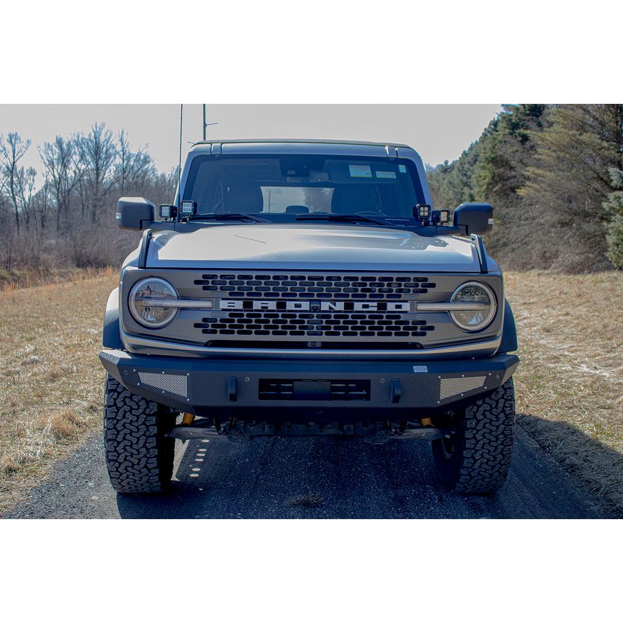 FISHBONE OFFROAD | 22-C Bronco Steelhead Front Bumper Black Powder Coated Steel | FB22359