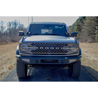 FISHBONE OFFROAD | 22-C Bronco Steelhead Front Bumper Black Powder Coated Steel | FB22359