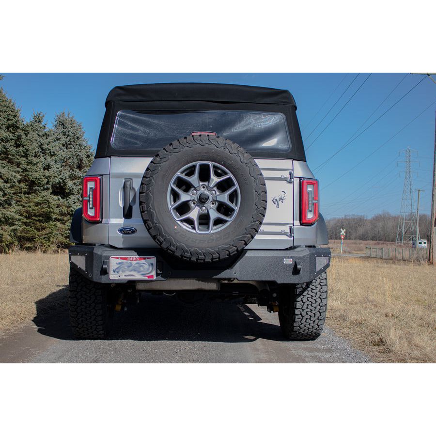 FISHBONE OFFROAD | 22-C Bronco Steelhead Rear Bumper Black Powder Coated Steel | FB22360