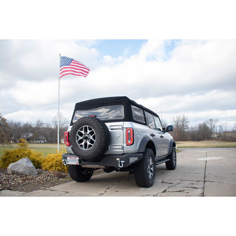 FISHBONE OFFROAD | 22-C Bronco Steelhead Rear Bumper Black Powder Coated Steel | FB22360