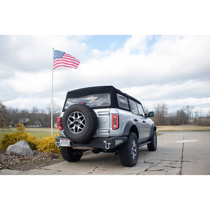 FISHBONE OFFROAD | 22-C Bronco Steelhead Rear Bumper Black Powder Coated Steel | FB22360