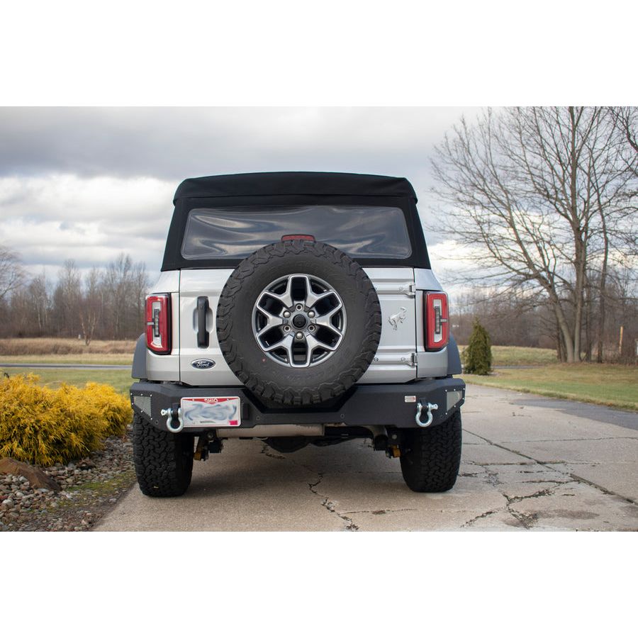 FISHBONE OFFROAD | 22-C Bronco Steelhead Rear Bumper Black Powder Coated Steel | FB22360