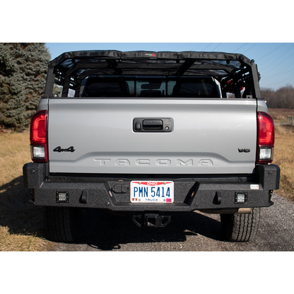 FISHBONE OFFROAD | 16-C Tacoma Rear Bumper Black Textured Powder Coat Steel | FB22361