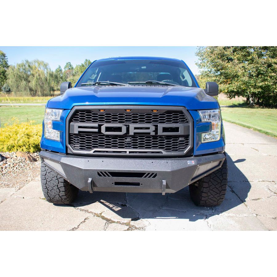 FISHBONE OFFROAD | 15-17 F150 Pelican Front Winch Bumper Black Powder Coat 3/16 Steel | FB22365