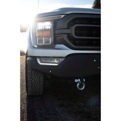 FISHBONE OFFROAD | 21-23 F150 (Excl Raptor & Tremor) Pelican Front Bumper 2-Stage Black Texture Powder Coat Steel | FB22366