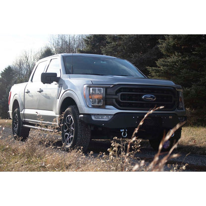 FISHBONE OFFROAD | 21-23 F150 (Excl Raptor & Tremor) Pelican Front Bumper 2-Stage Black Texture Powder Coat Steel | FB22366