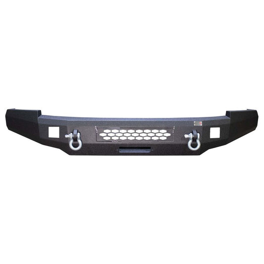 FISHBONE OFFROAD | 07-13 Silverado 1500 Front Bumper Black Powder Coat Cold-Rolled Steel | FB22368