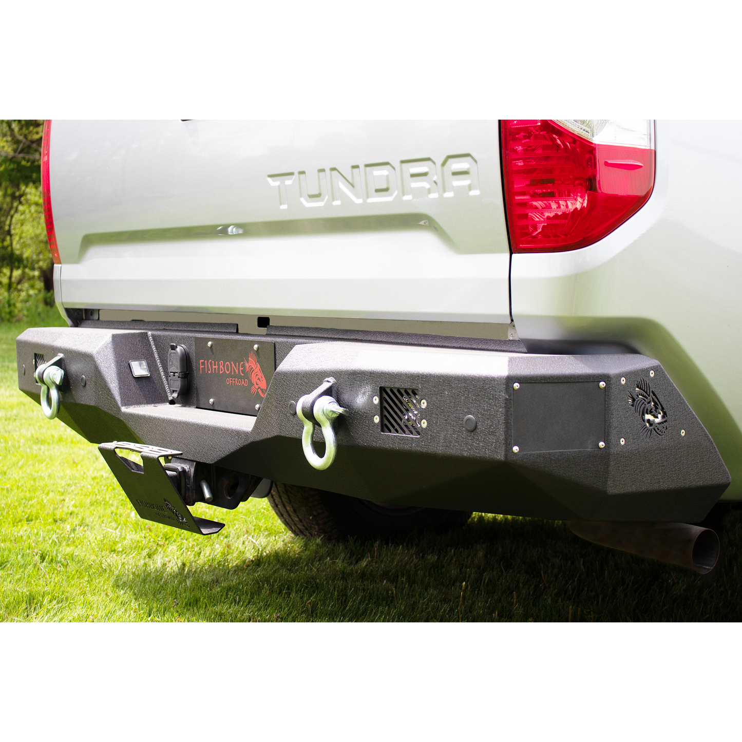 FISHBONE OFFROAD | 18-21 Tundra Rear Bumper Black 2-Stage Powder Coat 1/8In Steel | FB22391