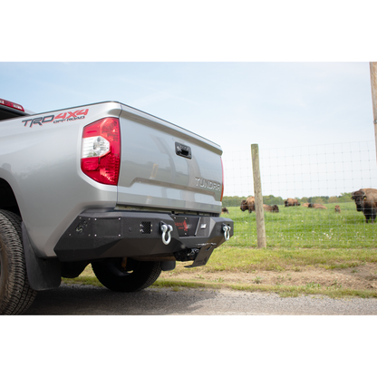 FISHBONE OFFROAD | 18-21 Tundra Rear Bumper Black 2-Stage Powder Coat 1/8In Steel | FB22391