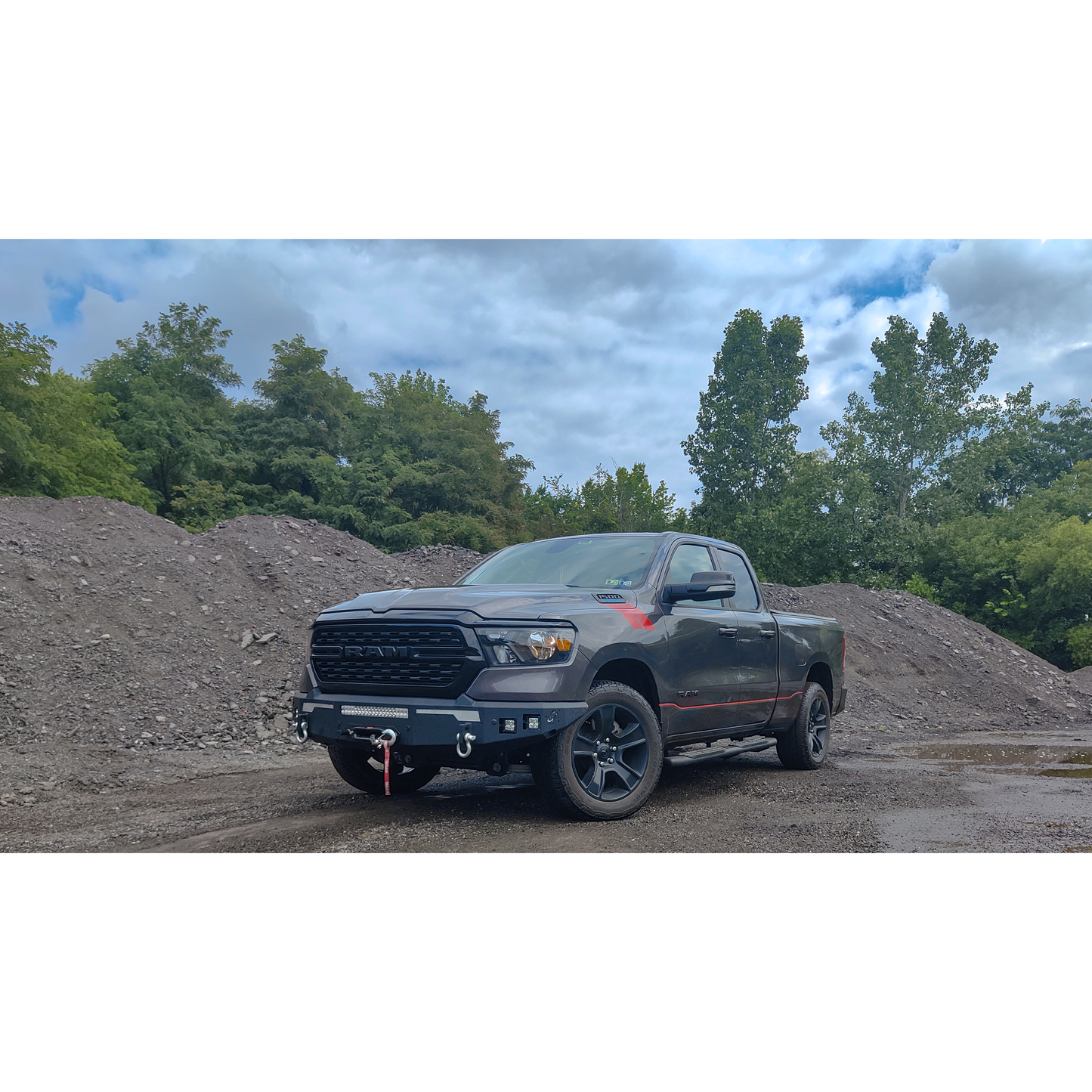 FISHBONE OFFROAD | 19-23 Ram 1500 Pike Front Bumper 5/32In (6 Ga) Steel | FB22400