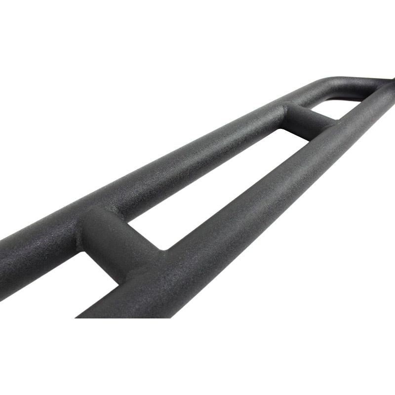 FISHBONE OFFROAD | 07-18 Wrangler Unlimited Tubular Rocker Gards Black 2-Stage Textured Powder Coat Steel | FB23009