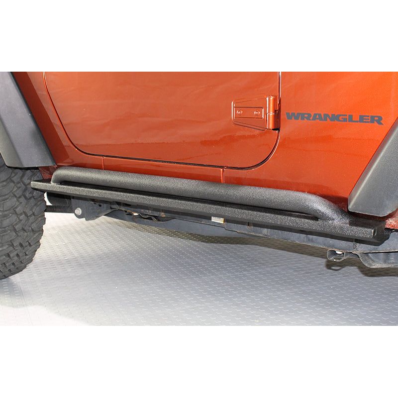 FISHBONE OFFROAD | 07-18 Wrangler Rubicon (2-Doors) Rock Sliders Black Textured Powder Coat | FB23010