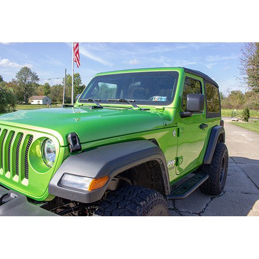 FISHBONE OFFROAD | 18-C Wrangler Step Sliders Black Textured Powder Coat Steel | FB23084