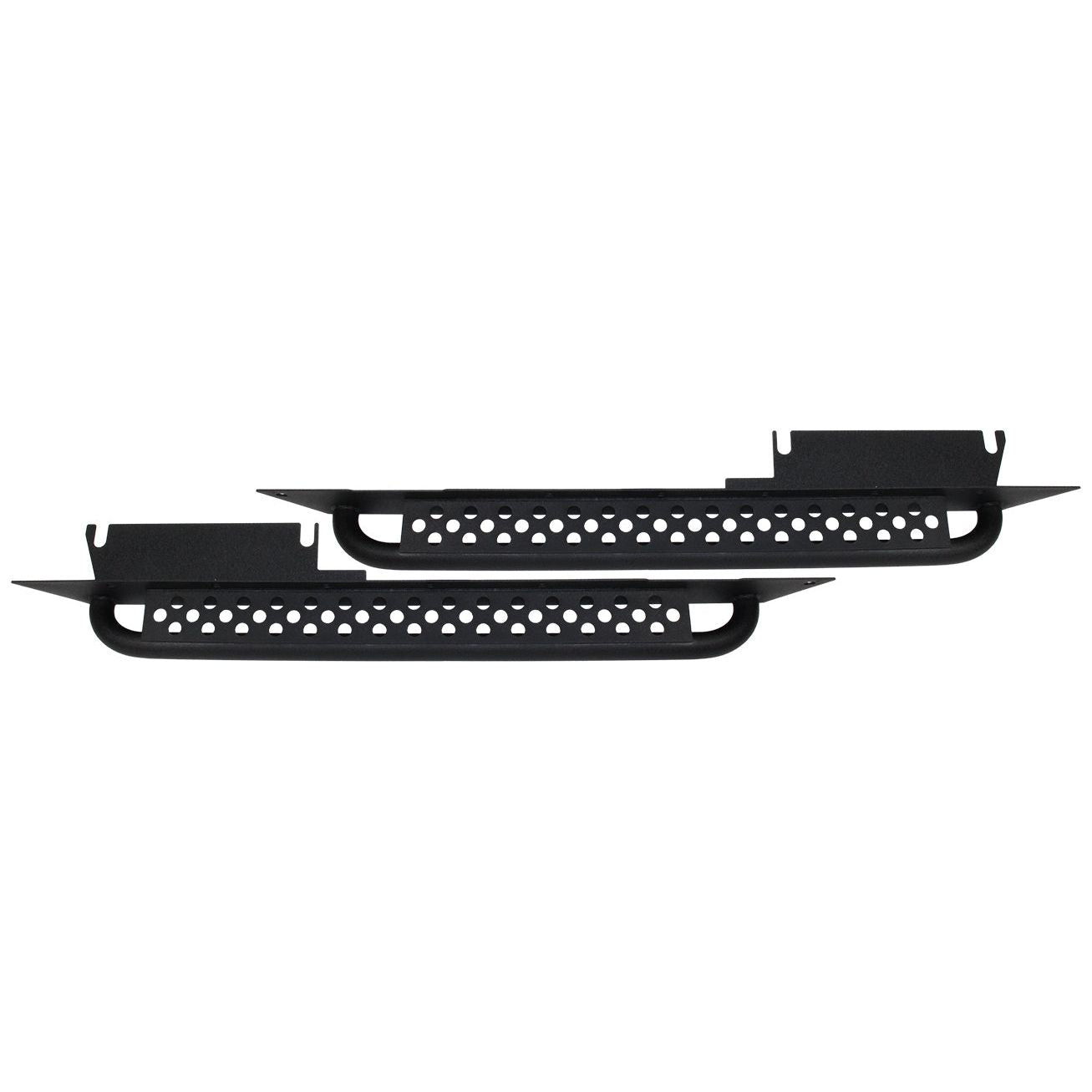 FISHBONE OFFROAD | 04-06 Wrangler Unlimited Rock Slider With Built In Tube Step Black Textured Powder Coat 3/16In Steel | FB23085