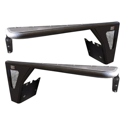 FISHBONE OFFROAD | 97-06 Wrangler Front Tube Fenders With No Flares Black Textured Powder Coat Steel | FB23112