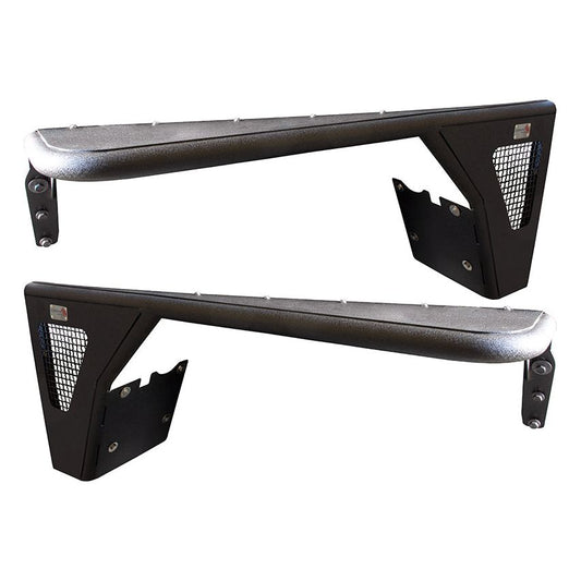 FISHBONE OFFROAD | 97-06 Wrangler Front Tube Fenders With No Flares Black Textured Powder Coat Steel | FB23112