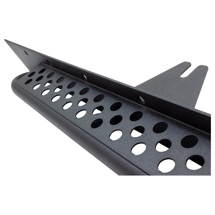 FISHBONE OFFROAD | 87-95 Wrangler Rock Slider With Tube Step Black Textured Powder Coat 3/16In Steel | FB23115