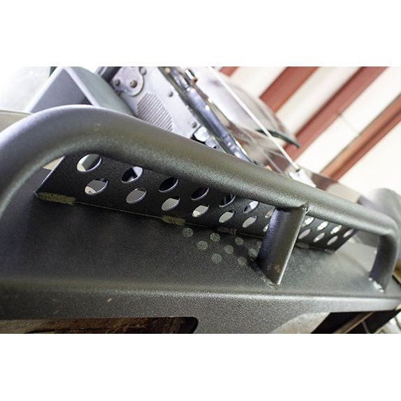 FISHBONE OFFROAD | 87-95 Wrangler Rock Slider With Tube Step Black Textured Powder Coat 3/16In Steel | FB23115