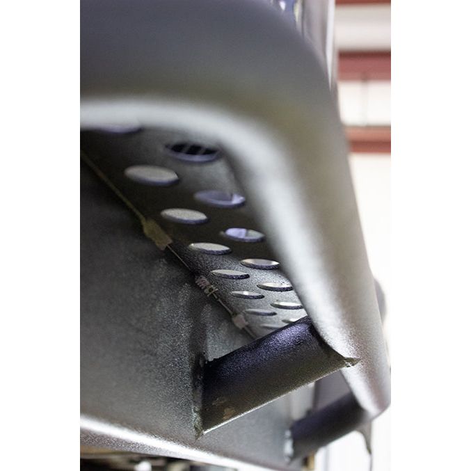 FISHBONE OFFROAD | 87-95 Wrangler Rock Slider With Tube Step Black Textured Powder Coat 3/16In Steel | FB23115