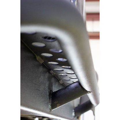 FISHBONE OFFROAD | 87-95 Wrangler Rock Slider With Tube Step Black Textured Powder Coat 3/16In Steel | FB23115