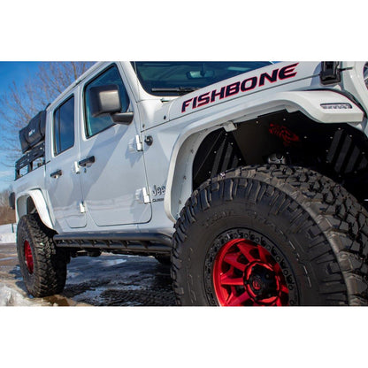 FISHBONE OFFROAD | 20-C Gladiator Rocker Guards Black Textured Powder Coat Steel | FB23142