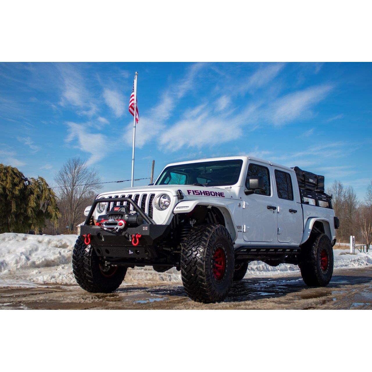 FISHBONE OFFROAD | 20-C Gladiator Rocker Guards Black Textured Powder Coat Steel | FB23142