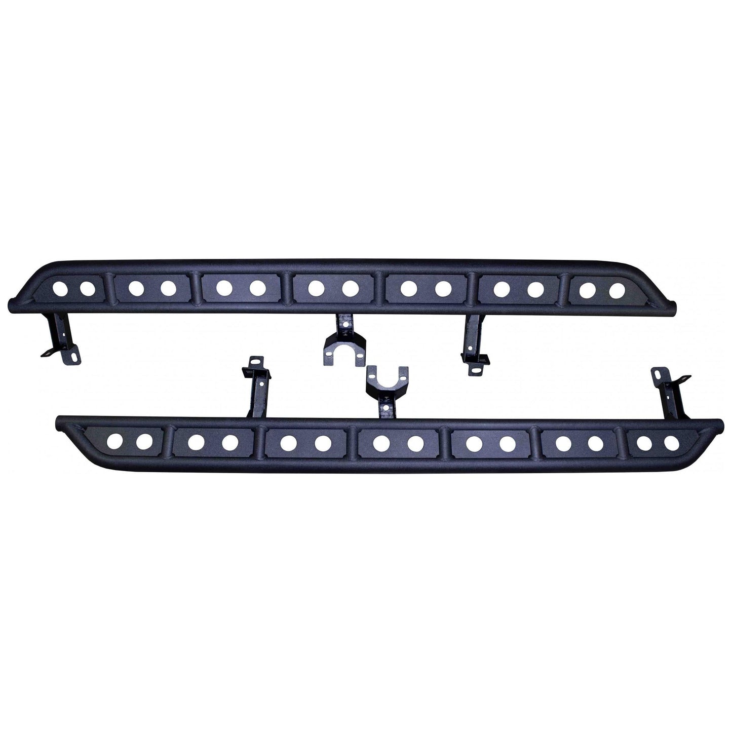 FISHBONE OFFROAD | 20-C Gladiator Step Sliders Black Textured Powder Coat 0.120In Steel | FB23143