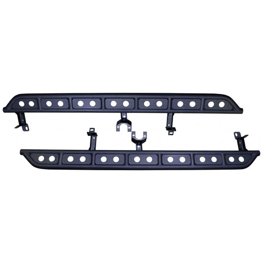 FISHBONE OFFROAD | 20-C Gladiator Step Sliders Black Textured Powder Coat 0.120In Steel | FB23143