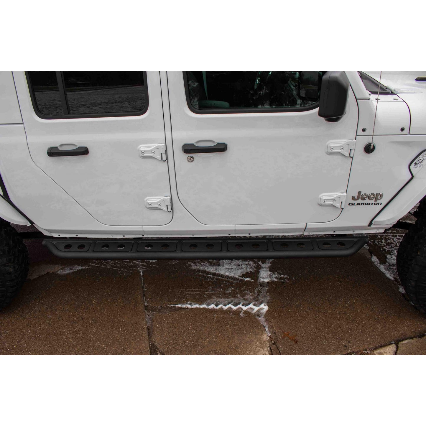 FISHBONE OFFROAD | 20-C Gladiator Step Sliders Black Textured Powder Coat 0.120In Steel | FB23143