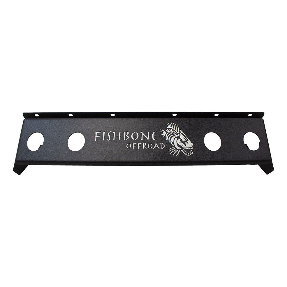 FISHBONE OFFROAD | 18-C Wrangler/20-C Gladiator Mako Front Bumper Skid Plate Black Powder Coated Steel | FB23176