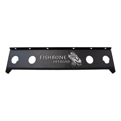 FISHBONE OFFROAD | 18-C Wrangler/20-C Gladiator Mako Front Bumper Skid Plate Black Powder Coated Steel | FB23176