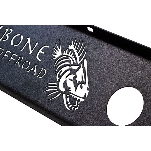 FISHBONE OFFROAD | 18-C Wrangler/20-C Gladiator Mako Front Bumper Skid Plate Black Powder Coated Steel | FB23176
