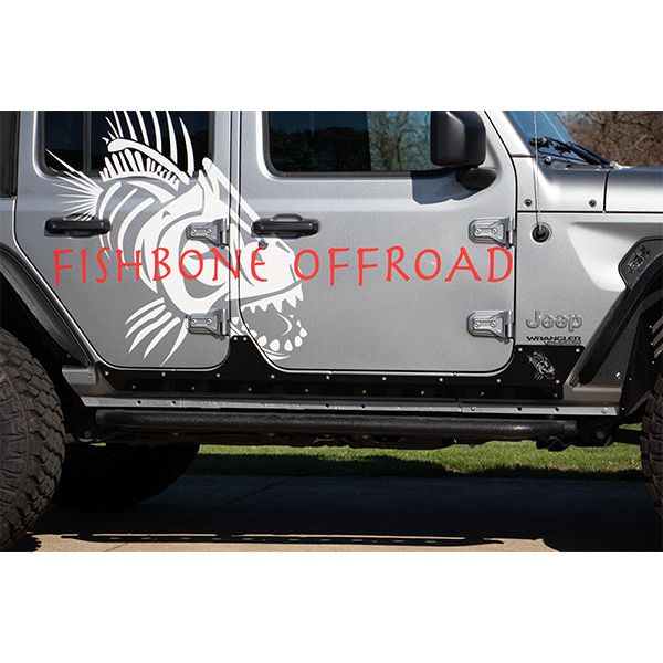 FISHBONE OFFROAD | 18-C Wrangler Unlimited Scale Armor Gloss Black Powder Coat 3/16In Steel | FB23180