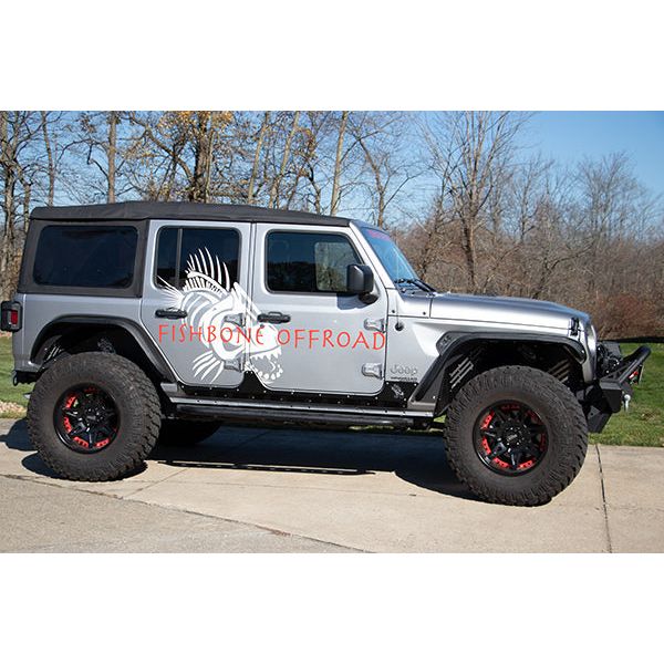 FISHBONE OFFROAD | 18-C Wrangler Unlimited Scale Armor Gloss Black Powder Coat 3/16In Steel | FB23180