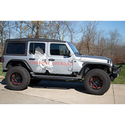 FISHBONE OFFROAD | 18-C Wrangler Unlimited Scale Armor Gloss Black Powder Coat 3/16In Steel | FB23180